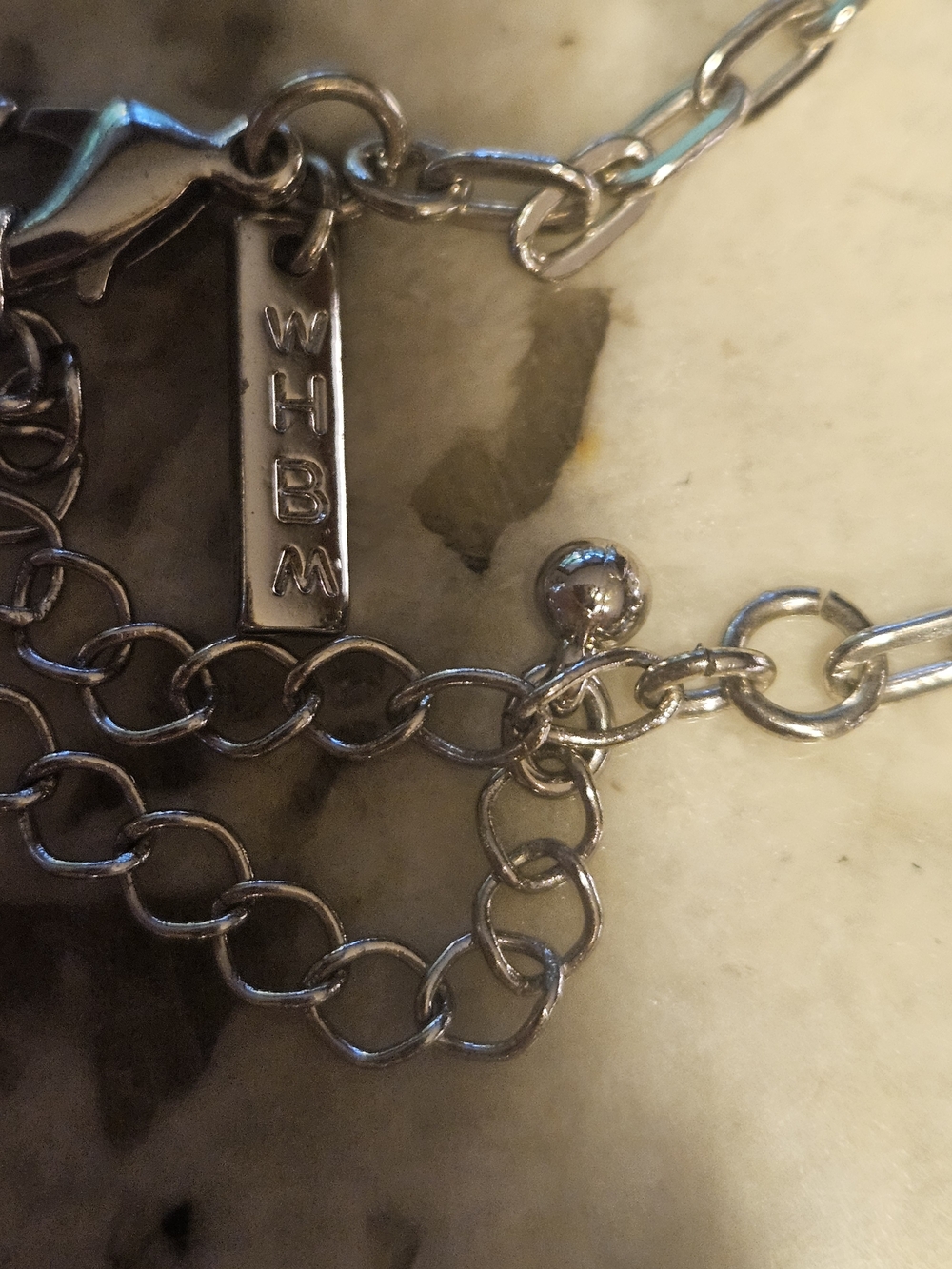 White House Black Market Silver-Tone Floral Pendant Necklace - Picture 3 of 5
